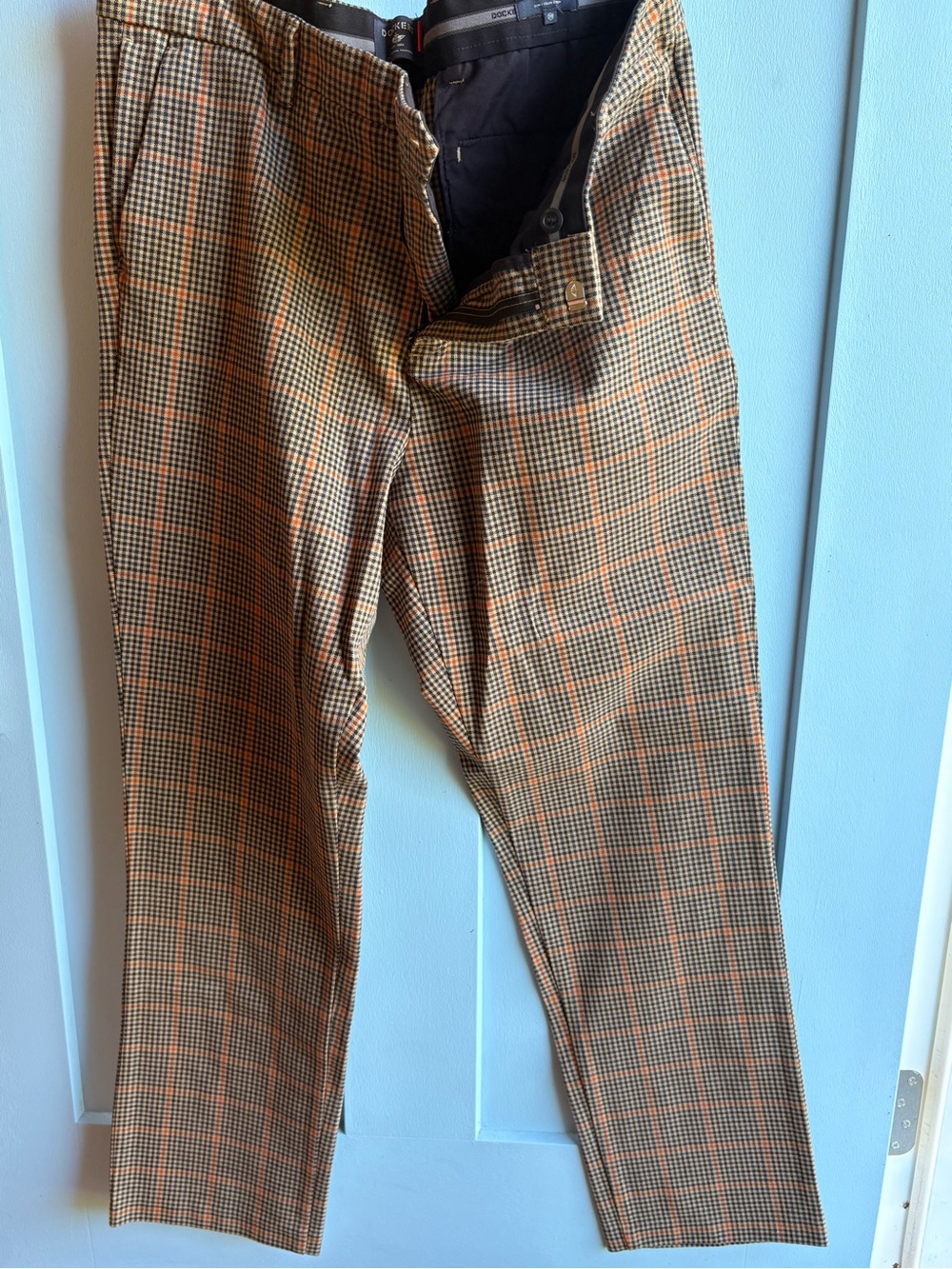 Dockers Men's Slim Fit City Tech Trouser Plaid Pants